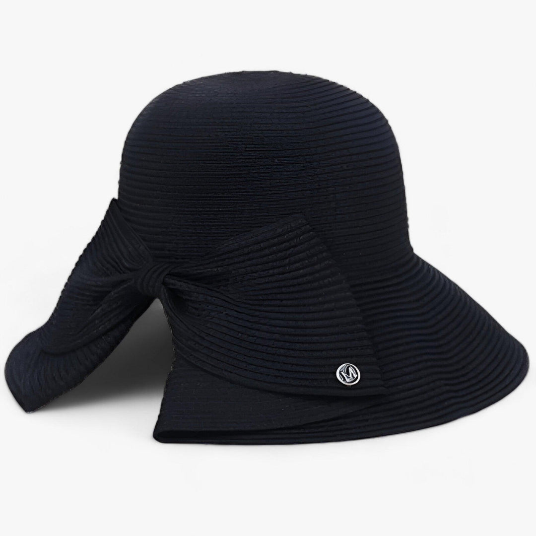 Ladies' sun hat with wide brim – Soléra-Black-The Livary