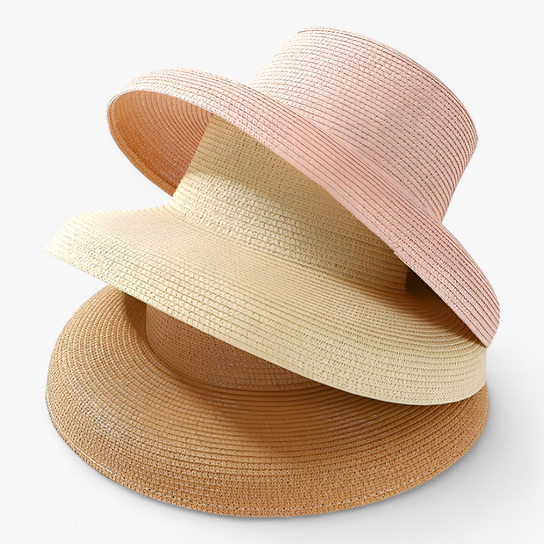 Stylish women's summer hat in light Panama style – Belinda-Khaki-The Livary