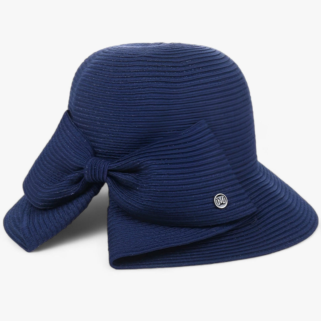 Ladies' sun hat with wide brim – Soléra-Navy blue-The Livary
