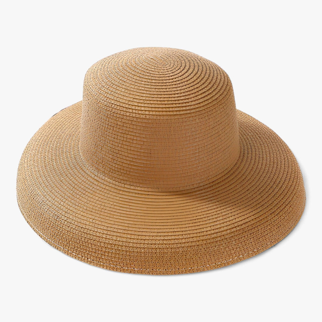 Stylish women's summer hat in light Panama style – Belinda-Khaki-The Livary