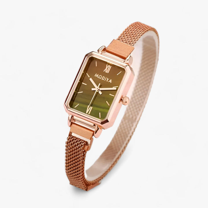 Fashionable Square Watch with Magnetic Band - Selena-Brown-The Livary