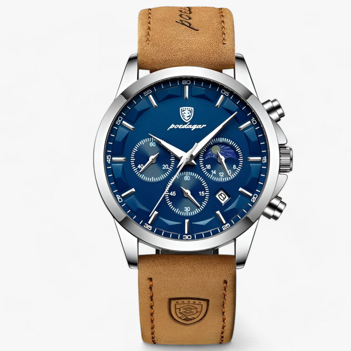 Luxury Men's Watch - Cassian-Silver Blue L-The Livary