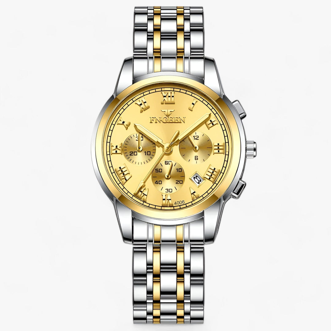 Luxury Titanium Ladies Watch - Clémence-Gold-The Livary
