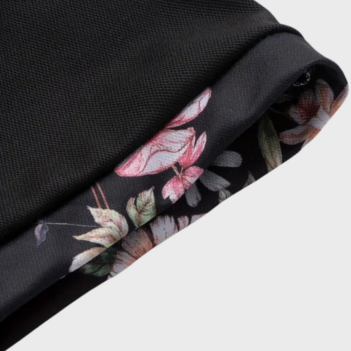 Men's Polo with Subtle Print - Noah-Black-XS-The Livary