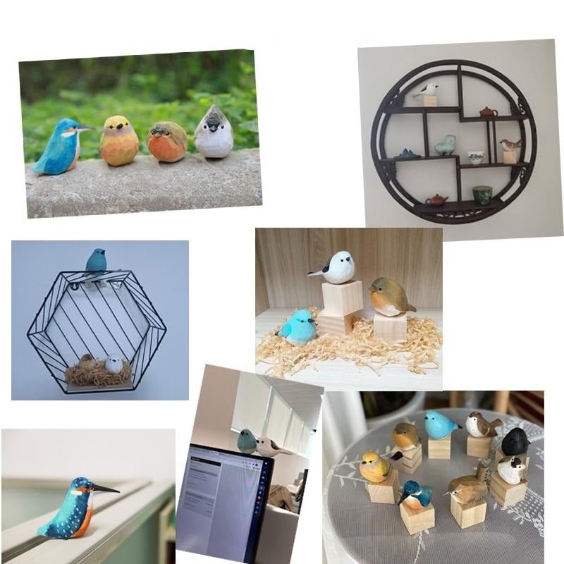 Handmade Wooden Birds - AuriBirds