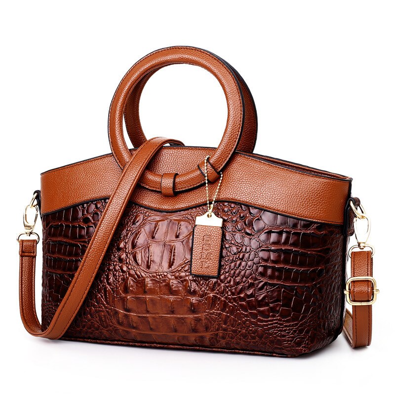 Luxury Leather Shoulder Bag - Liva-Coffee-The Livary