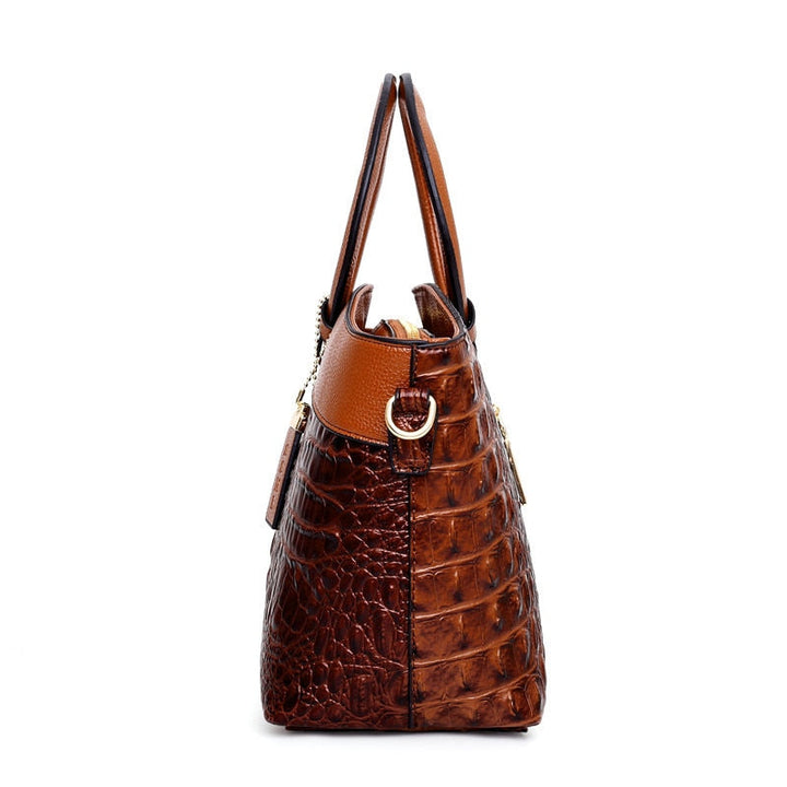 Luxury Leather Shoulder Bag - Liva-Grey-The Livary
