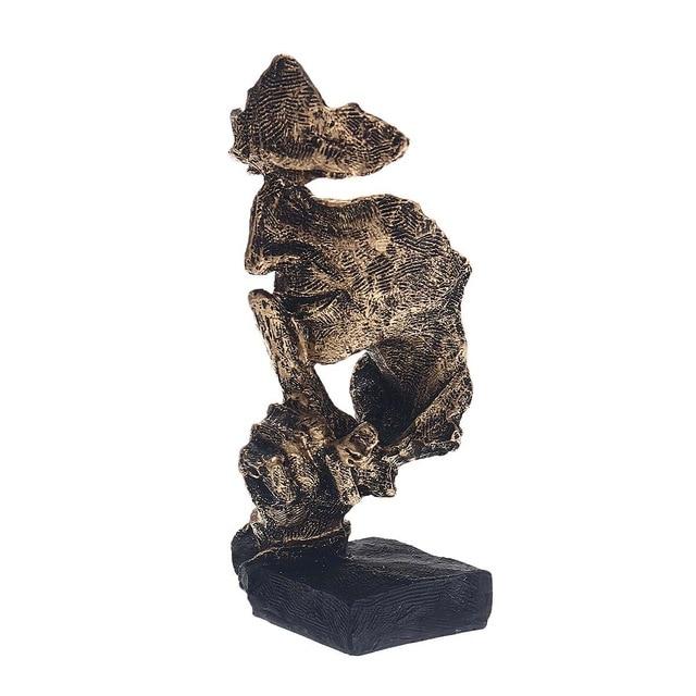 Abstract Golden Sculpture – Soren-Silent-The Livary