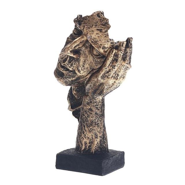 Abstract Golden Sculpture – Soren-Listener-The Livary