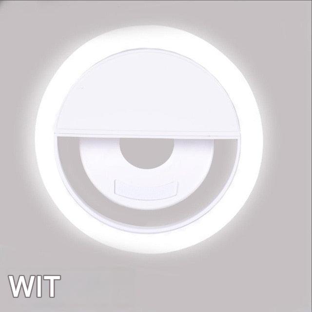 Portable Selfie Ring Light - GlowSnap-White-The Livary