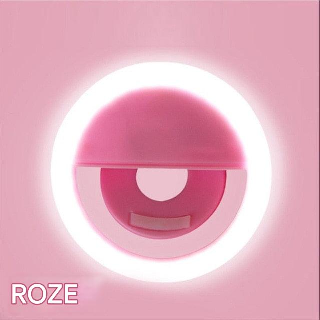 Portable Selfie Ring Light - GlowSnap-Pink-The Livary