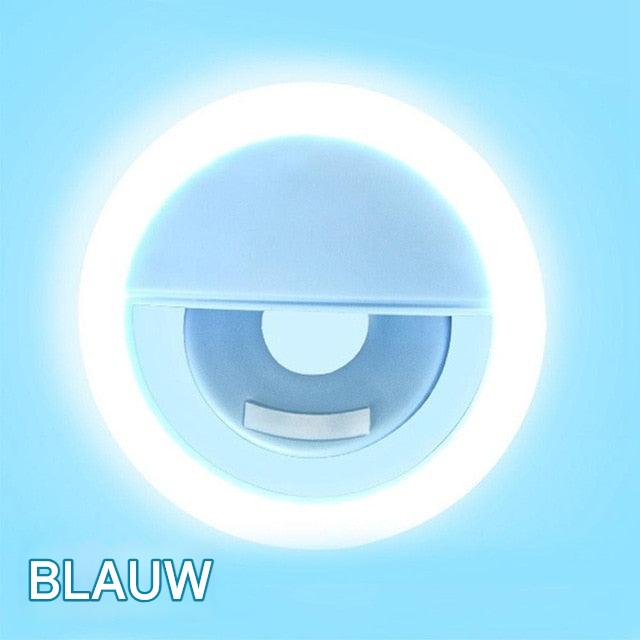Portable Selfie Ring Light - GlowSnap-Blue-The Livary
