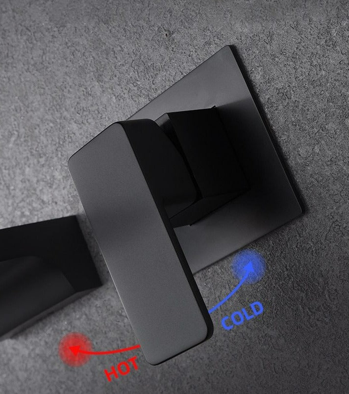 Sensor Wall Tap with Waterfall Outlet – Fluxis-Chromium-The Livary