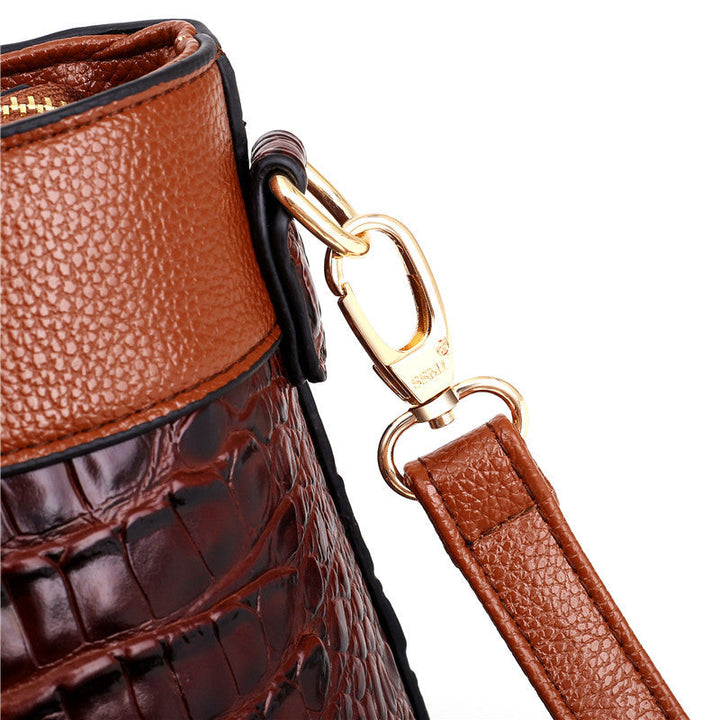 Luxury Leather Shoulder Bag - Liva-Grey-The Livary
