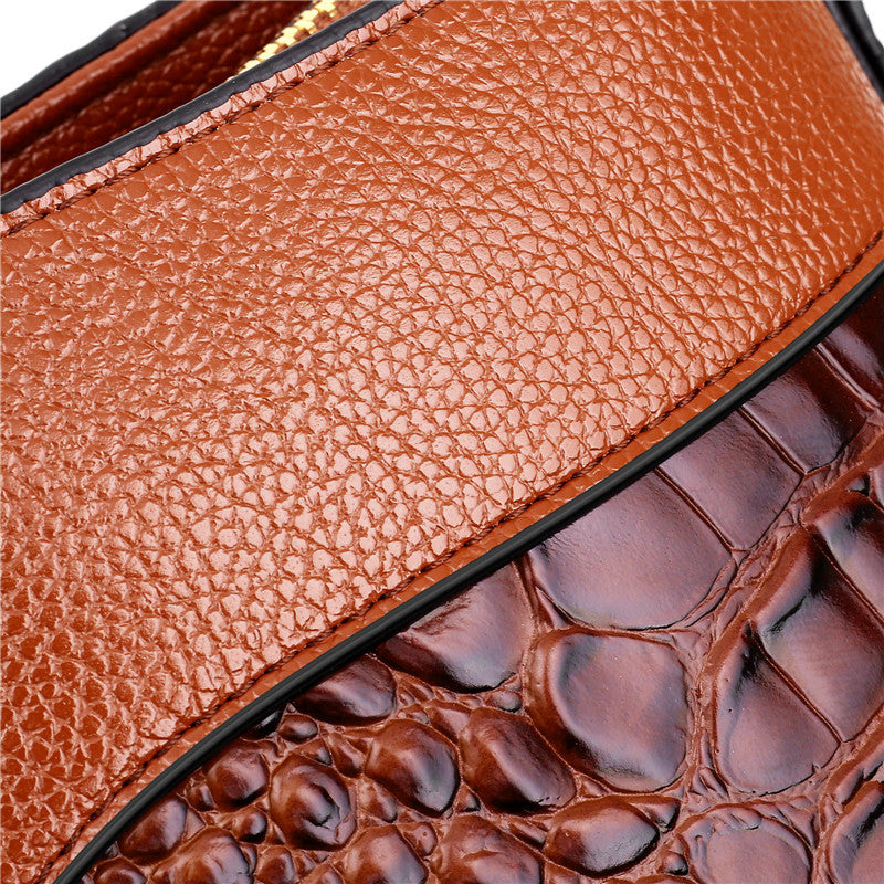 Luxury Leather Shoulder Bag - Liva-Grey-The Livary