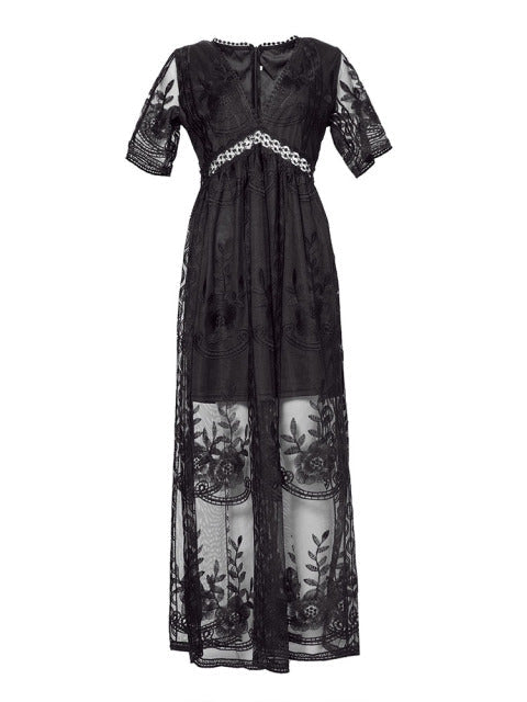 Light summer dress made of viscose for women – Merly-Black-S-The Livary