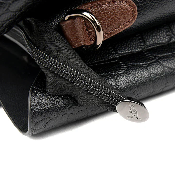Luxury Leather Women's Handbag - Amara-Black-The Livary