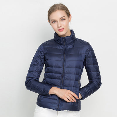 Urban Chic Lightweight Down Jacket - Diana-Marine blue-S-The Livary