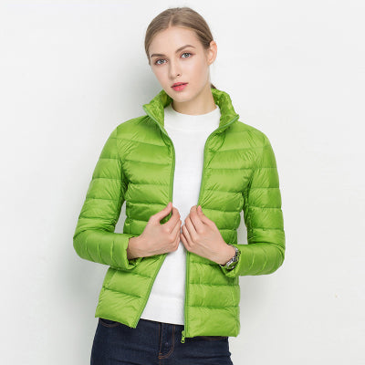 Urban Chic Lightweight Down Jacket - Diana-Apple green-S-The Livary
