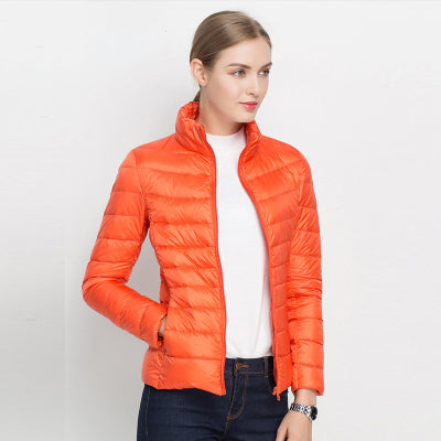 Urban Chic Lightweight Down Jacket - Diana-Orange-S-The Livary