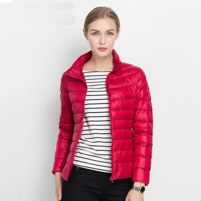 Urban Chic Lightweight Down Jacket - Diana-Red-S-The Livary