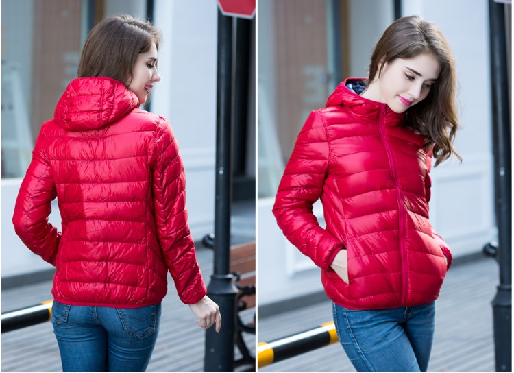 Stylish Reversible Women's Down Jacket - Aurora-Blue-S-The Livary