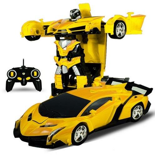 Remote-Controlled Transformer Car - VoltMorph-Yellow-The Livary