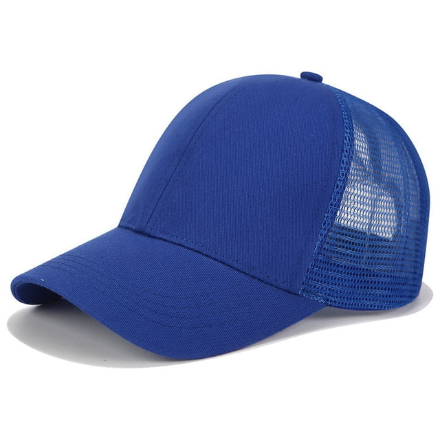 Ponytail Cap with Extra Opening – SkyShield-Dark blue-The Livary