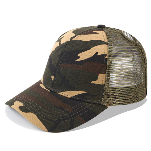 Ponytail Cap with Extra Opening – SkyShield-Camouflage-The Livary