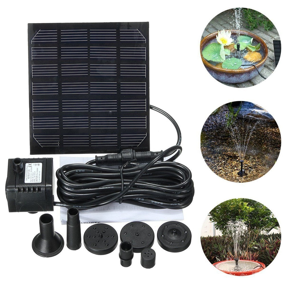 Sun fountain for Pond & Birdbath – Solaflow-The Livary