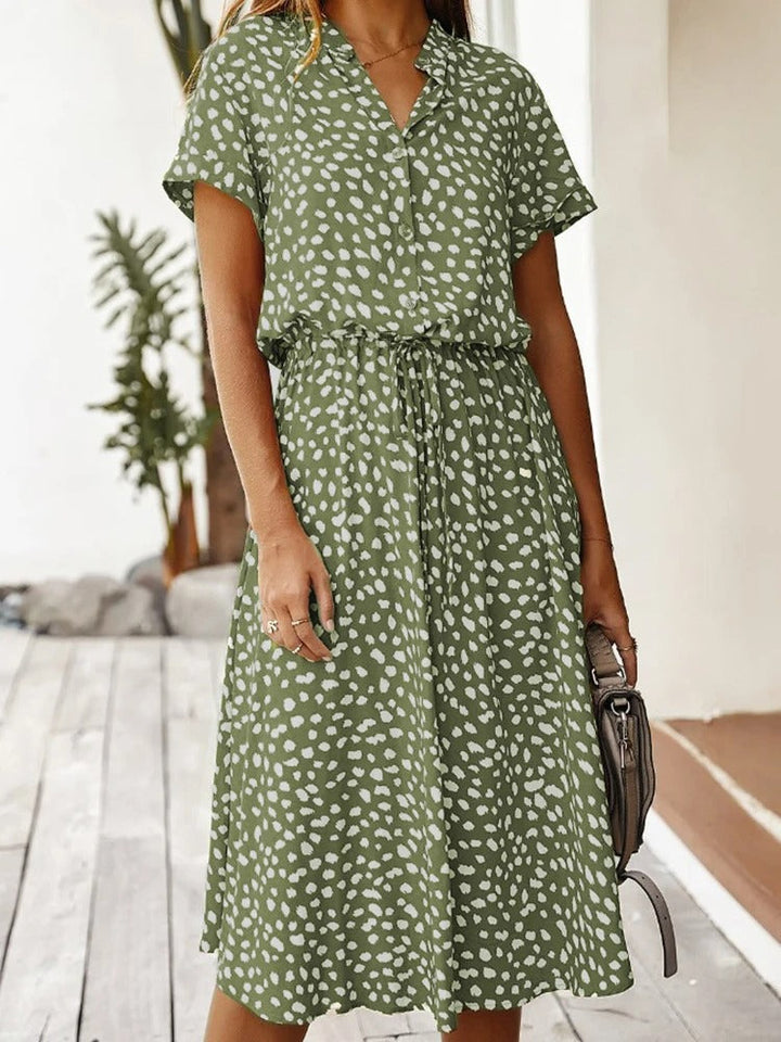 Chic Comfortable Dress - Sophia-Beige-S-The Livary