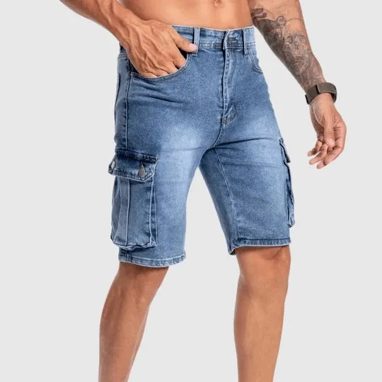 Men's Denim Cargo Shorts for Summer – Jonas-S-The Livary