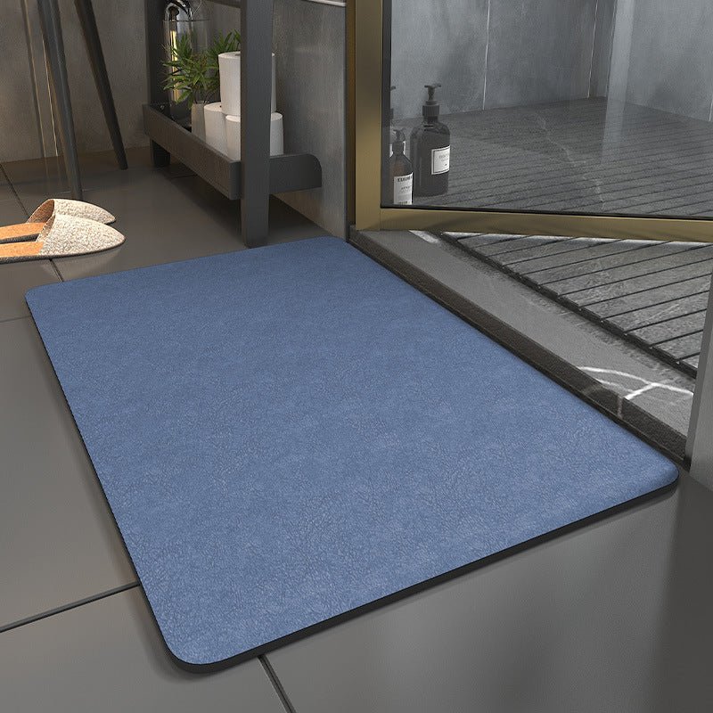 Quick Drying Non-Slip Bath Mat – DryStep-Blue-40x60cm-The Livary