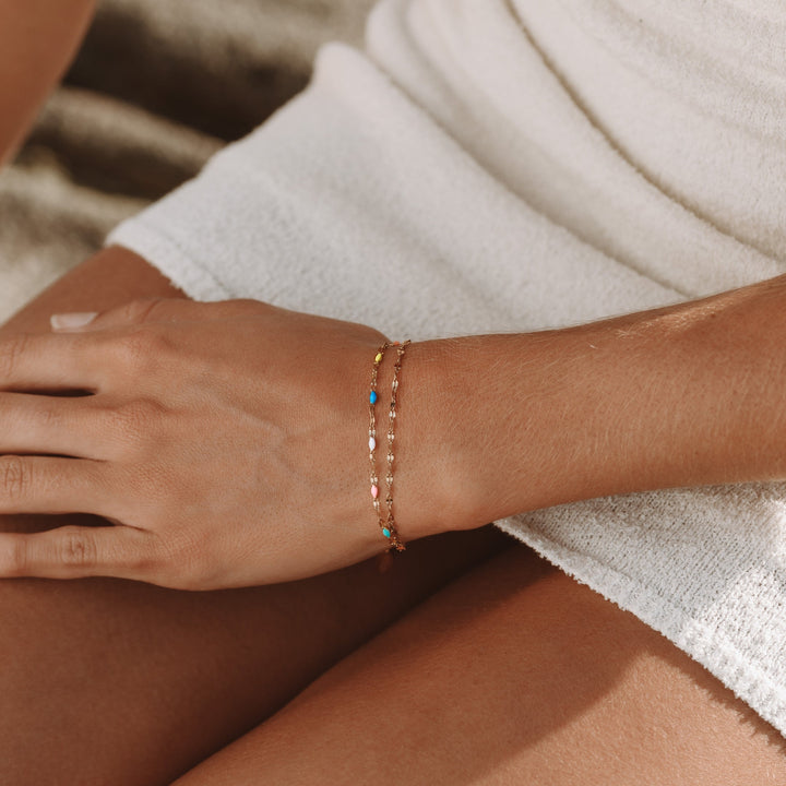 Rainbow Dainty Bracelet - Elise-The Livary