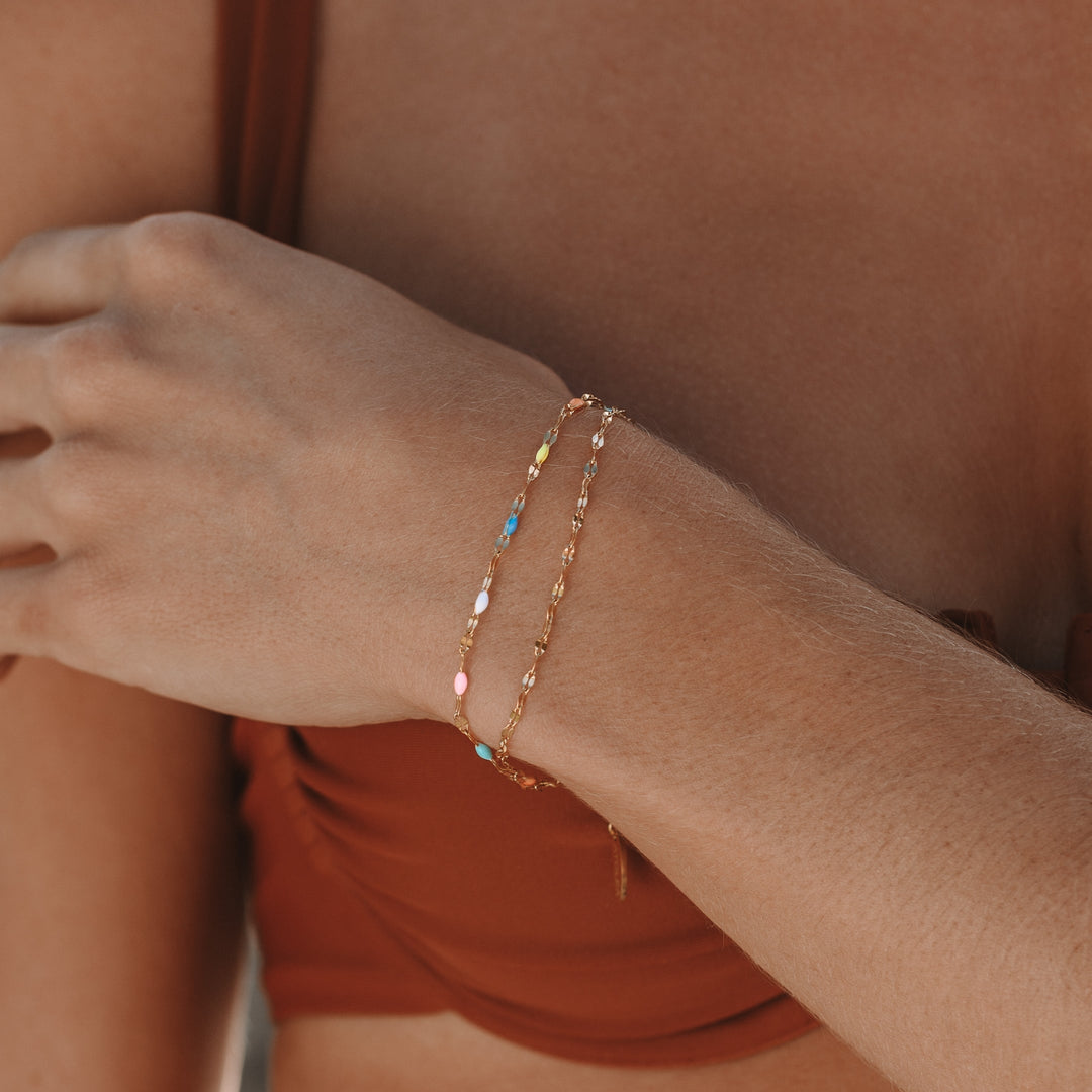 Rainbow Dainty Bracelet - Elise-The Livary