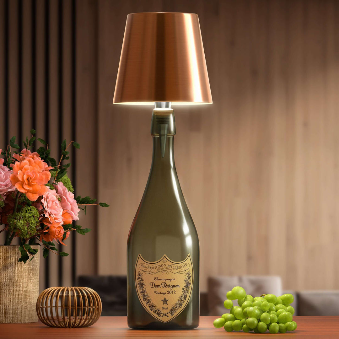 Rechargeable LED Bottle Light – LumoBottle-Black-State of Style