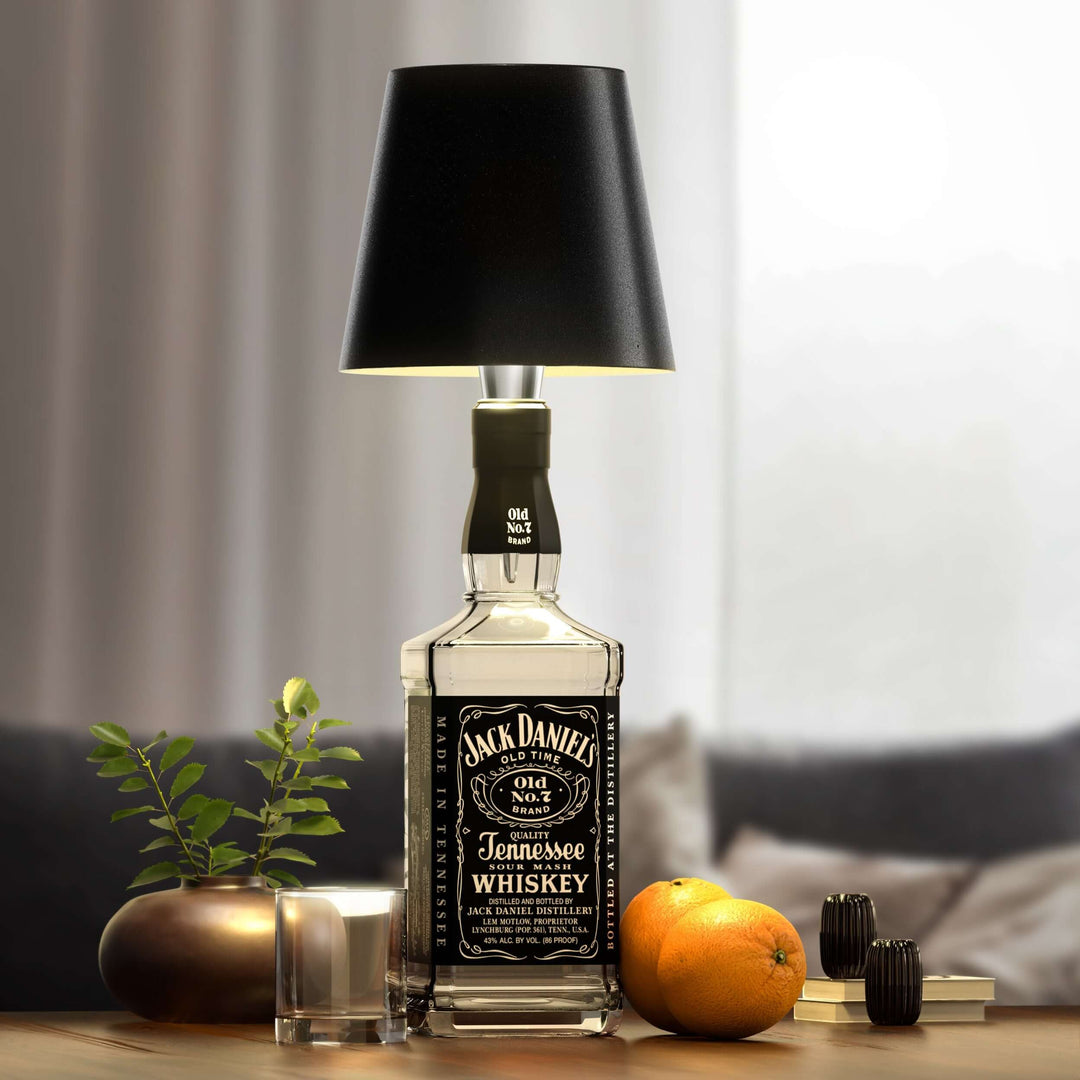 Rechargeable LED Bottle Light – LumoBottle-Black-State of Style
