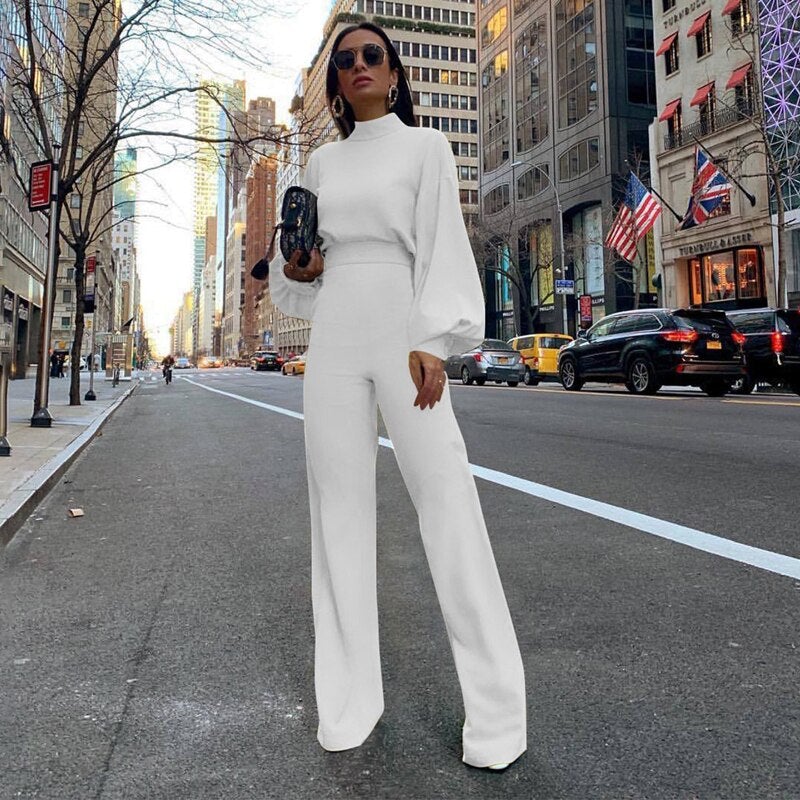Trendy Women's Jumpsuit - Evelyn-White-S-The Livary
