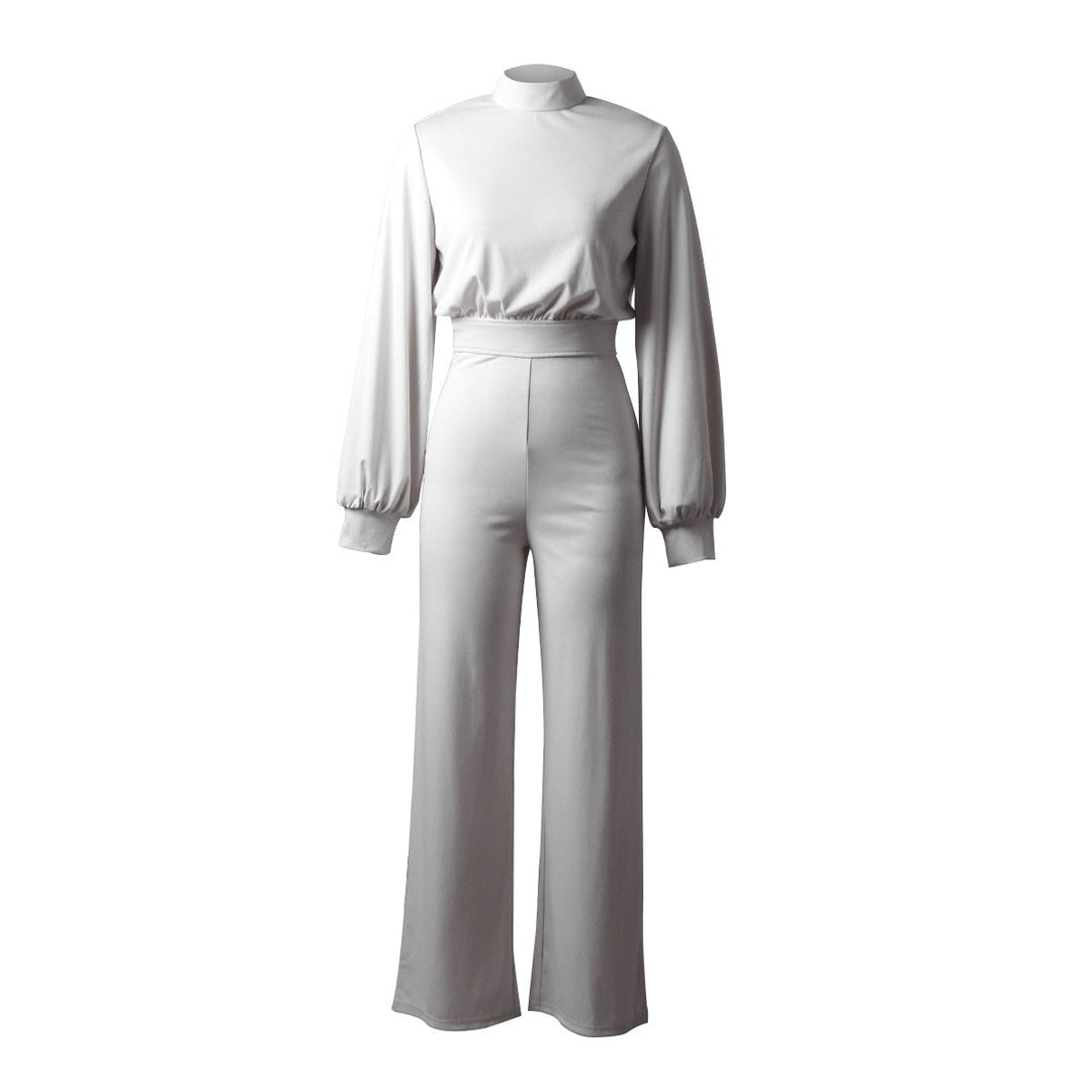 Trendy Women's Jumpsuit - Evelyn-White-S-The Livary