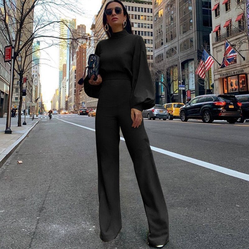 Trendy Women's Jumpsuit - Evelyn-Black-S-The Livary