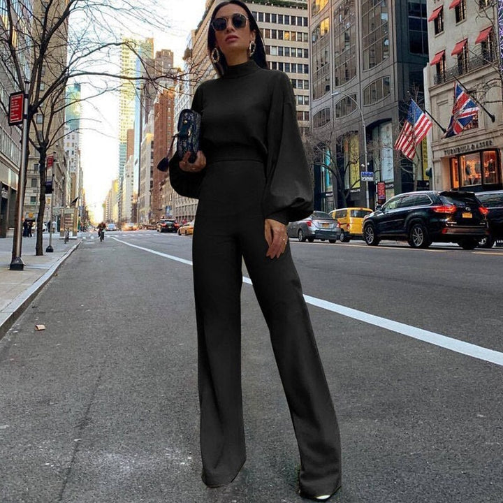 Trendy Women's Jumpsuit - Evelyn-Black-S-The Livary