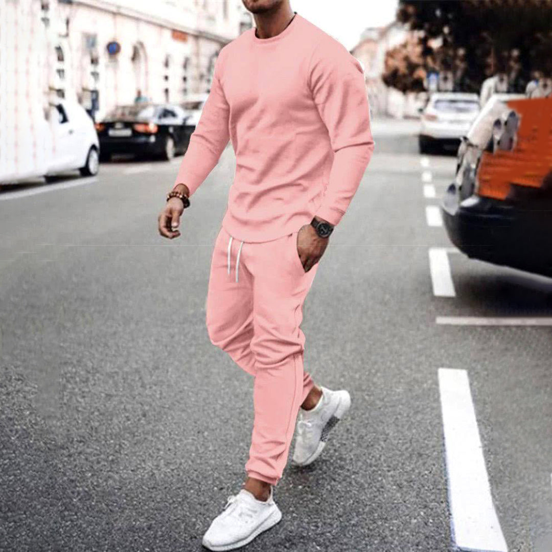 Trendy Tracksuit for Men - Mason-Pink-S-The Livary