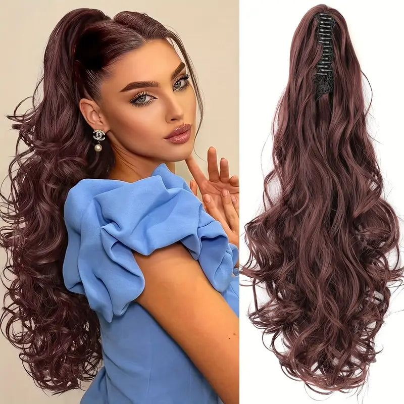 Hair extension Ponytail 21.7 inches – Veloura-Wavy-Blond-The Livary