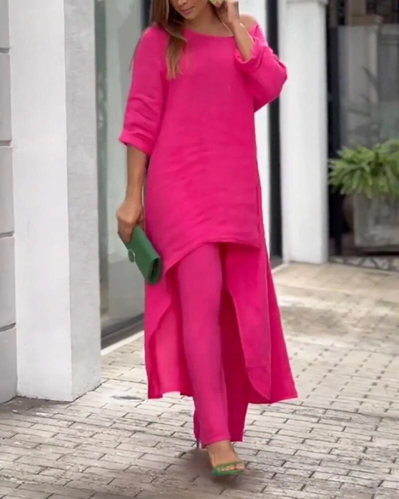 Luxury Leisure Set for Women - Emma-Pink-S-The Livary
