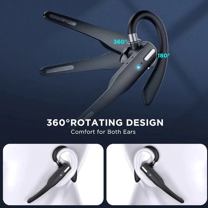 Wireless Bluetooth 5.1 Headset with Dual Mic - RoadMic Pro-The Livary