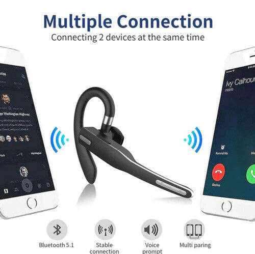 Wireless Bluetooth 5.1 Headset with Dual Mic - RoadMic Pro-The Livary