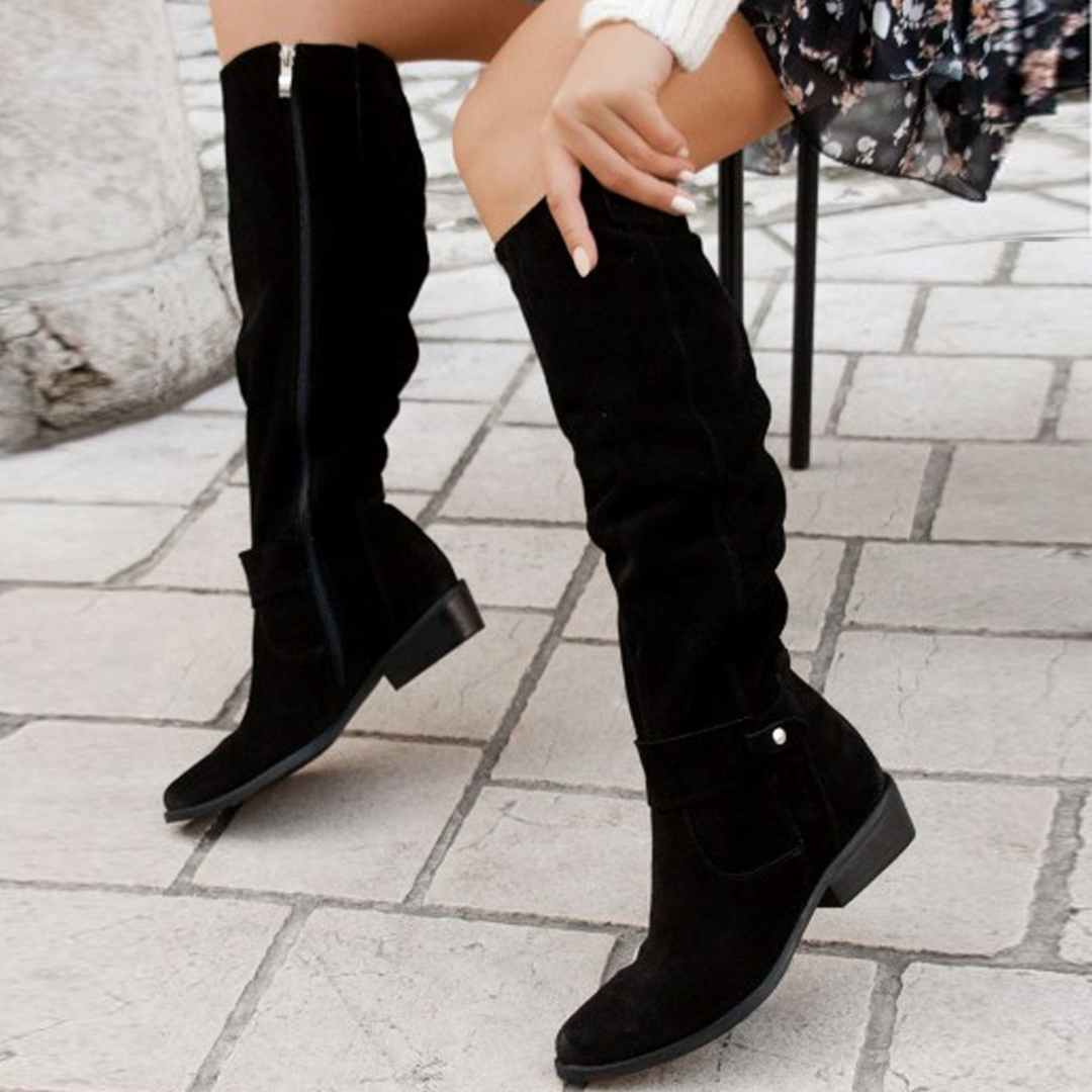Trendy Ladies' Boots - Bella-Beige-2.5-The Livary