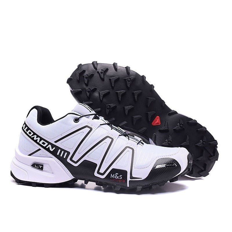Robust men's hiking shoes for outdoor adventures – Leandro-White-black-6-The Livary