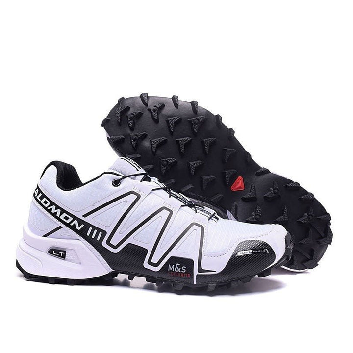 Robust men's hiking shoes for outdoor adventures – Leandro-White-black-6-The Livary