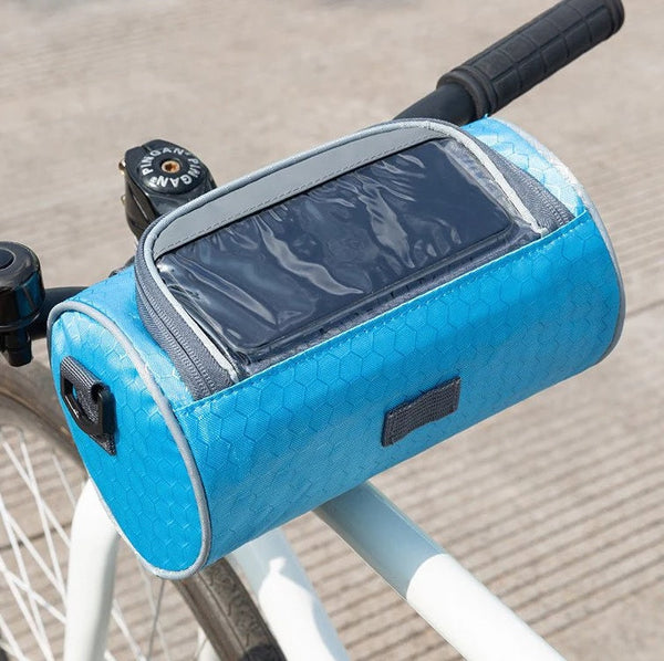 Waterproof Phone Bike Bag with Touchscreen Window - Velox-Blue-The Livary